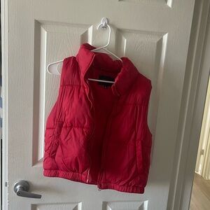 Ambiance Cherry Red Puffer Vest